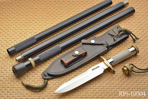 Model 18-7 1/2" "Attack-Survival" With Survival Spear – Nordic Knives