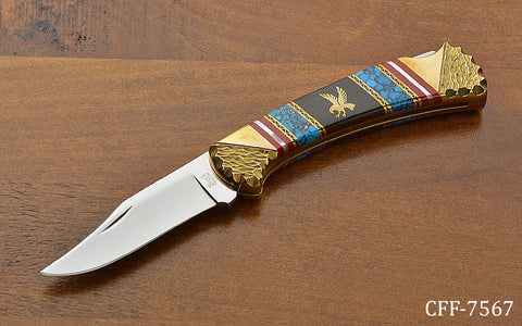 Sale】東京)BUCK KNIVES Yellowhorse 112 Custom Arizona Knife 