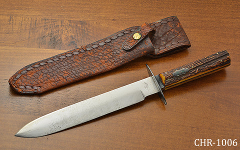 Vintage Hunting Knife Herter's INC. Improved Bowie For Sale