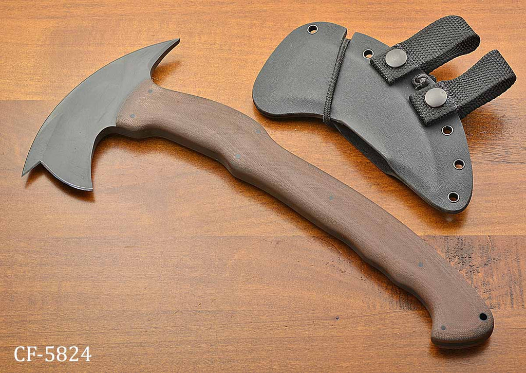 Sayoc RnD Axe - Front Spike Brown Micarta