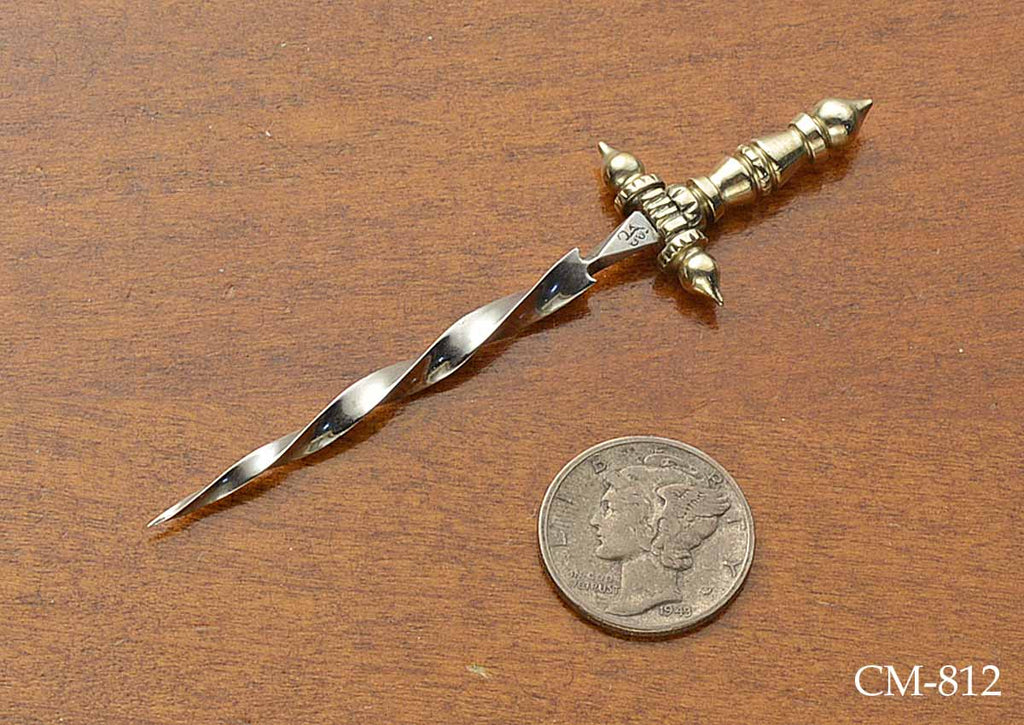 Miniature Twisted Rondel Dagger