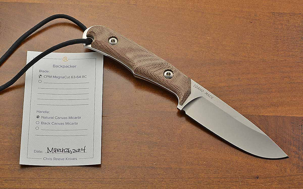 Pre-Owned Backpacker Natural Micarta