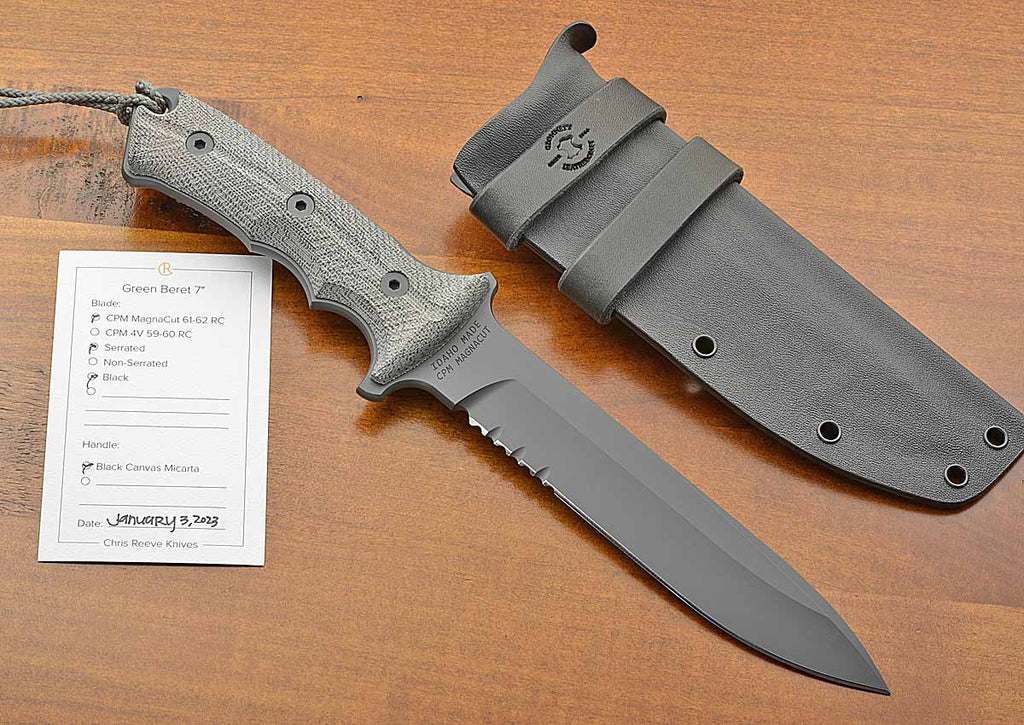 Pre-Owned Green Beret Serrated MagnaCut