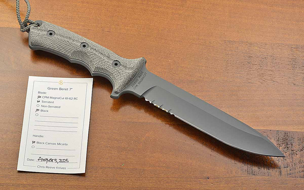 Pre-Owned Green Beret Serrated MagnaCut