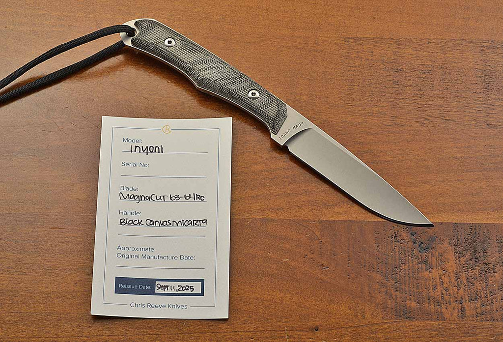 Pre-Owned Inyoni Black Micarta