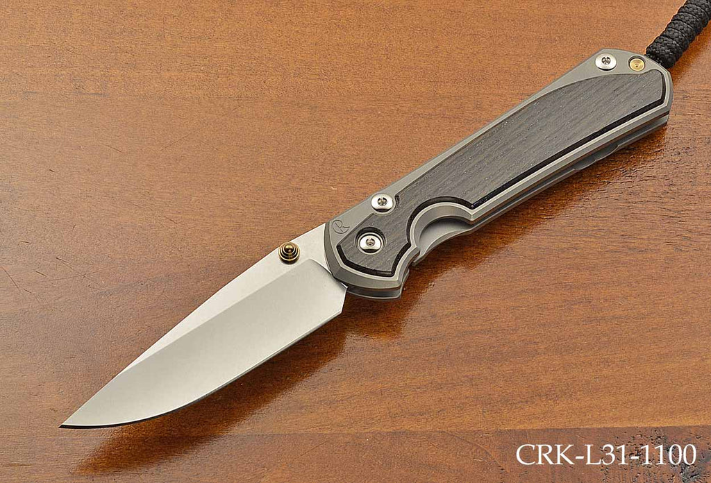 Large Sebenza 31 Drop Point Bog Oak Inlay MagnaCut