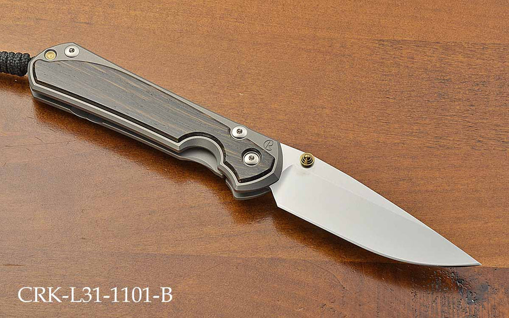 Large Sebenza 31 Bog Oak Inlays Left Hand Magnacut