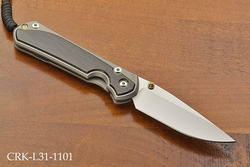 Large Sebenza 31 Bog Oak Inlays Left Hand Magnacut