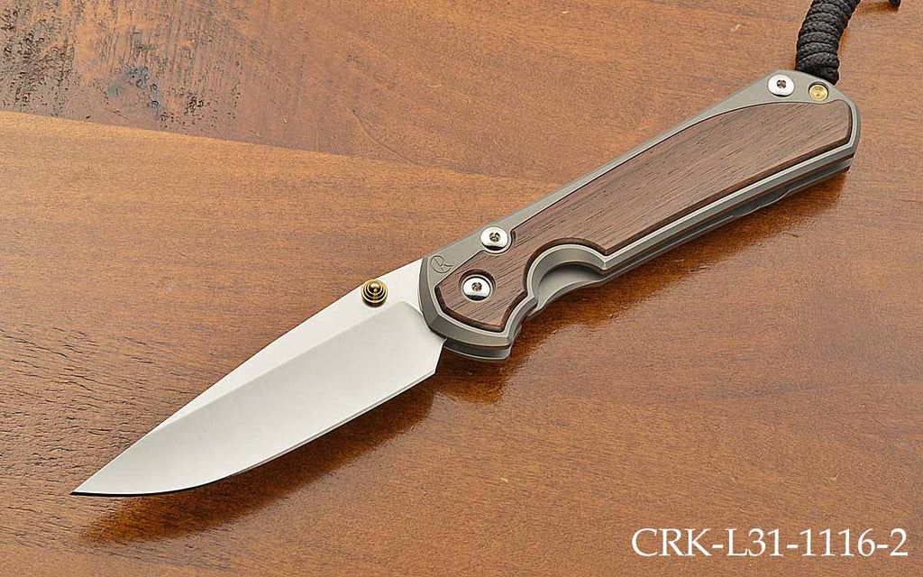 Pre-Owned Large Sebenza 31 Macassar Ebony Inlays MagnaCut