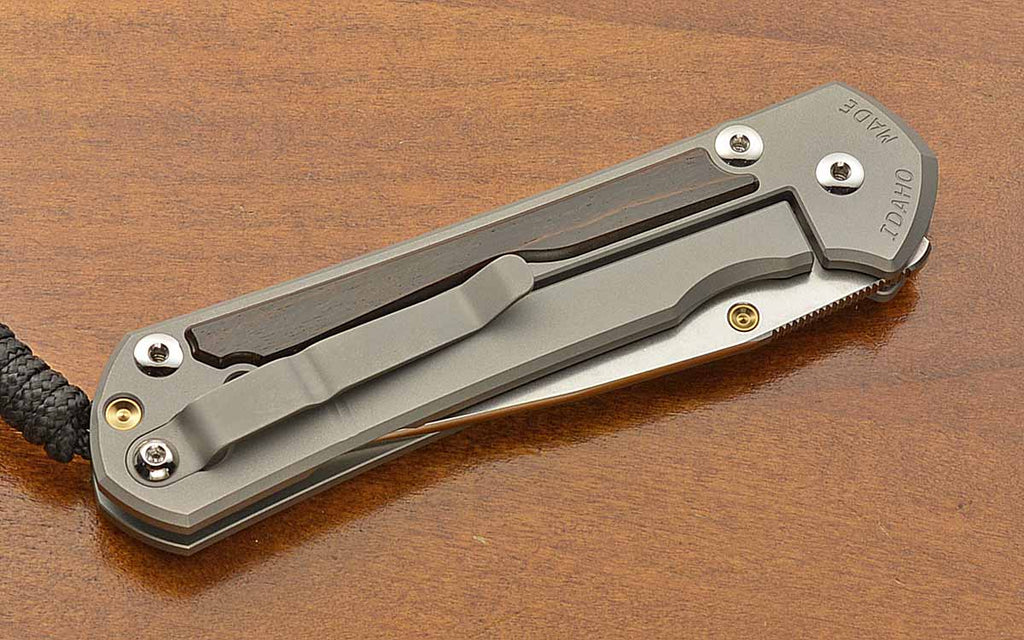 Large Sebenza 31 Macassar Ebony Inlays MagnaCut