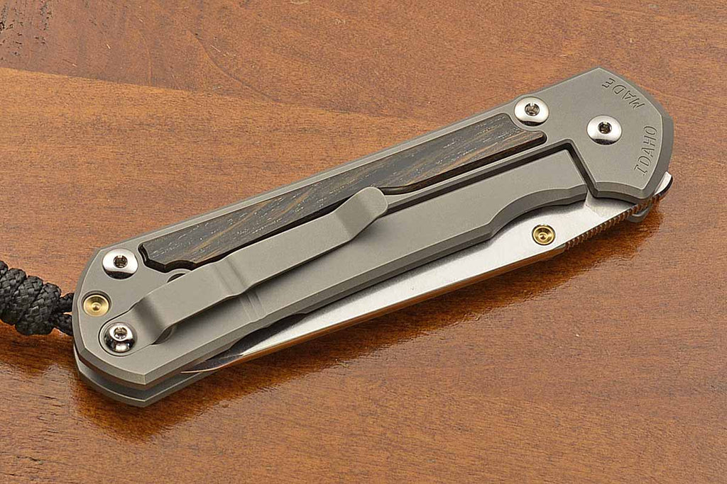 Large Sebenza 31 Insingo Bog Oak Inlays Magnacut