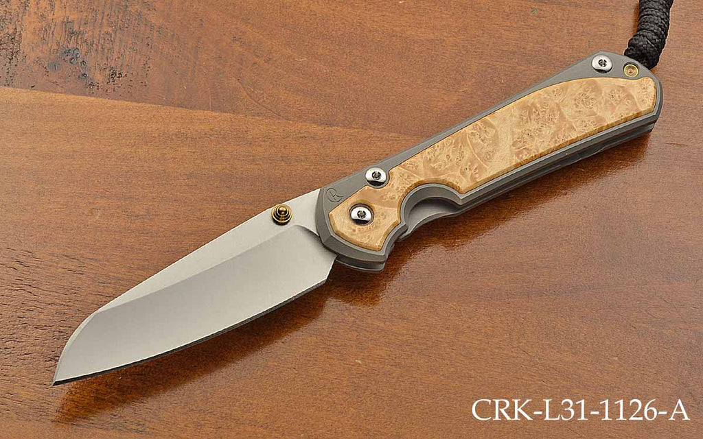 Large Sebenza 31 Insingo Box Elder Inlays Magnacut