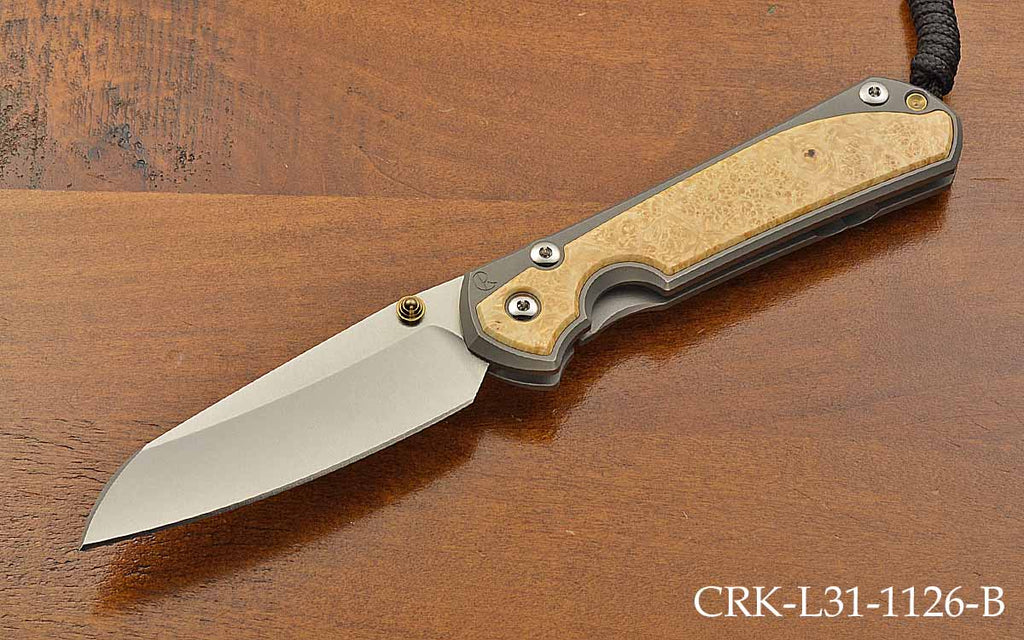 Large Sebenza 31 Insingo Box Elder Inlays Magnacut