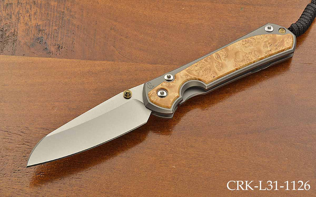 Large Sebenza 31 Insingo Box Elder Inlays Magnacut