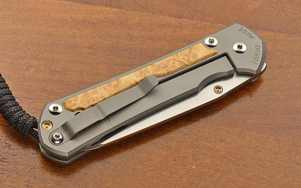 Large Sebenza 31 Insingo Box Elder Inlays Magnacut