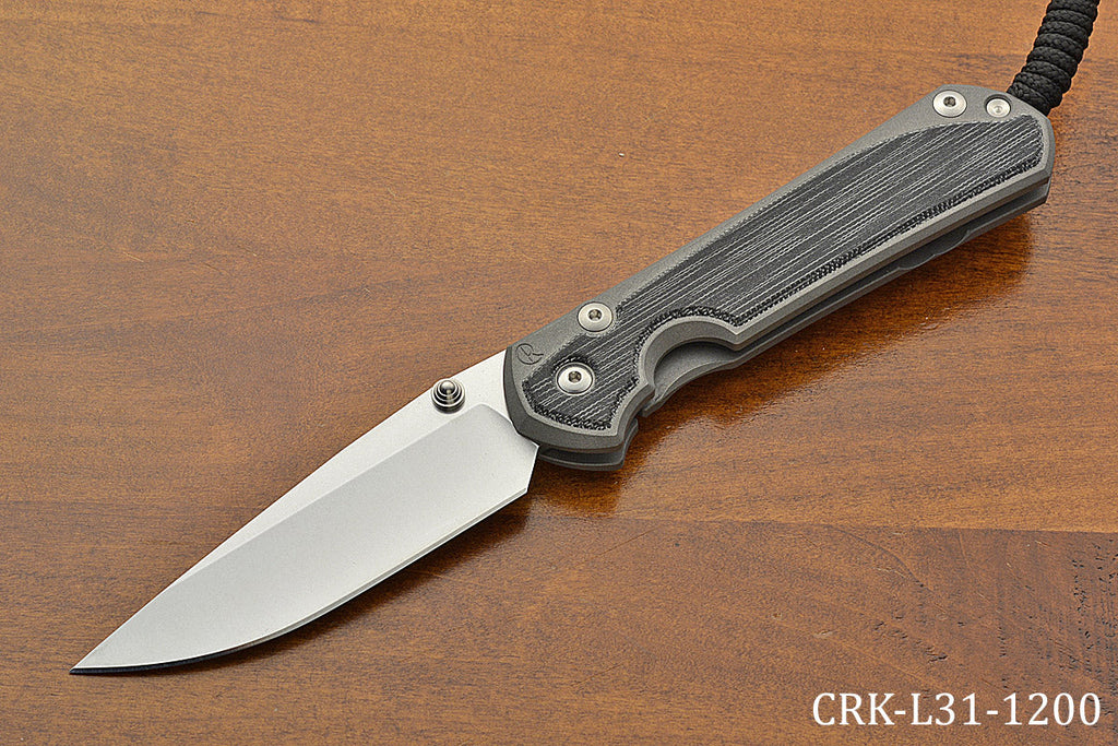 Large Sebenza 31 Drop Point Black Canvas Inlay MagnaCut