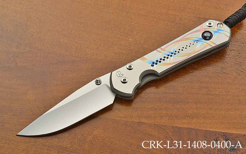 Large Sebenza 31 Unique Graphic MagnaCut Hematite Inlay