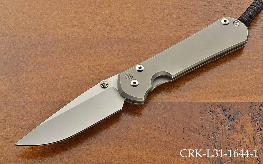 Large Sebenza 31 Plain Drop Point Glass Blasted