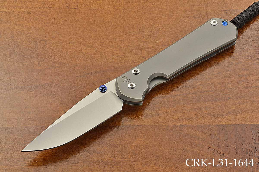 Large Sebenza 31 Plain Drop Point Glass Blasted MagnaCut