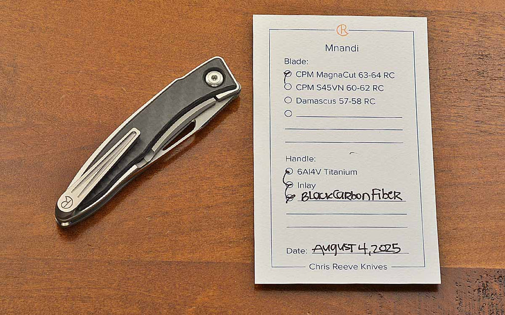 Blade HQ Exclusive Mnandi Carbon Fiber Inlays MagnaCut