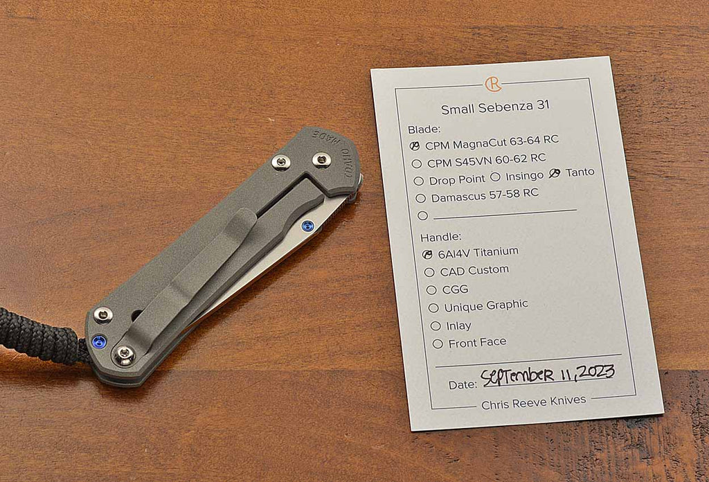 Pre-Owned Small Sebenza 31 Plain Tanto MagnaCut