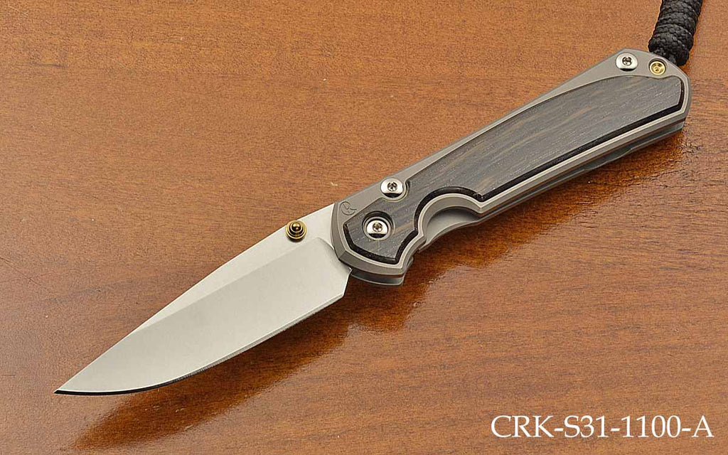 Small Sebenza 31 Drop Point Bog Oak Inlay Magnacut