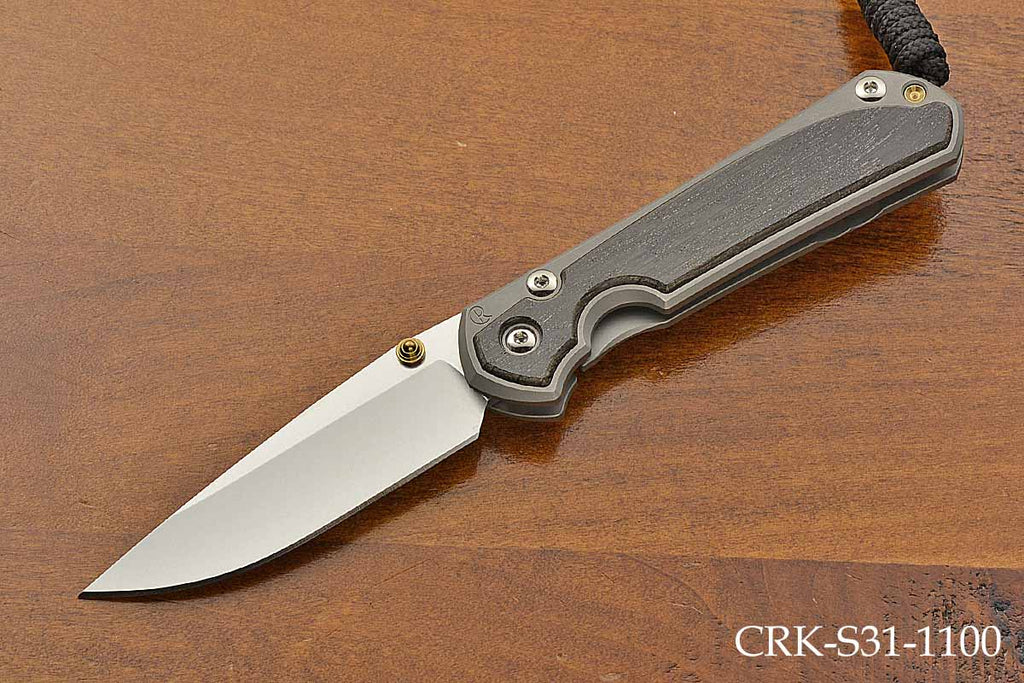 Small Sebenza 31 Drop Point Bog Oak Inlay Magnacut