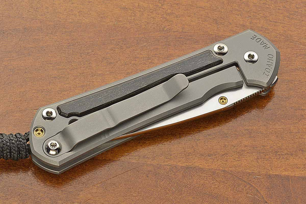 Small Sebenza 31 Drop Point Bog Oak Inlay Magnacut