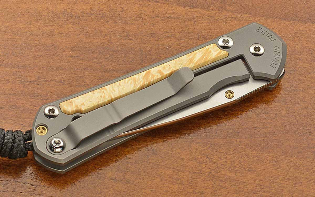 Small Sebenza 31 Drop Point Box Elder Inlay MagnaCut