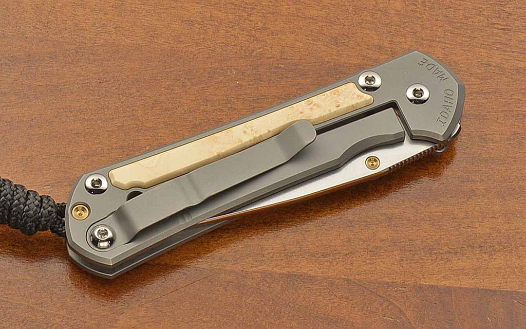 Small Sebenza 31 Drop Point Box Elder Inlay MagnaCut