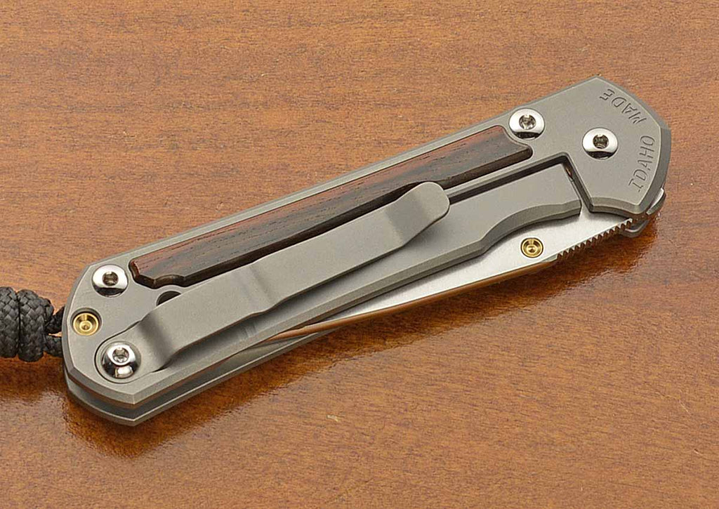 Small Sebenza 31 Drop Point Ebony Inlay MagnaCut