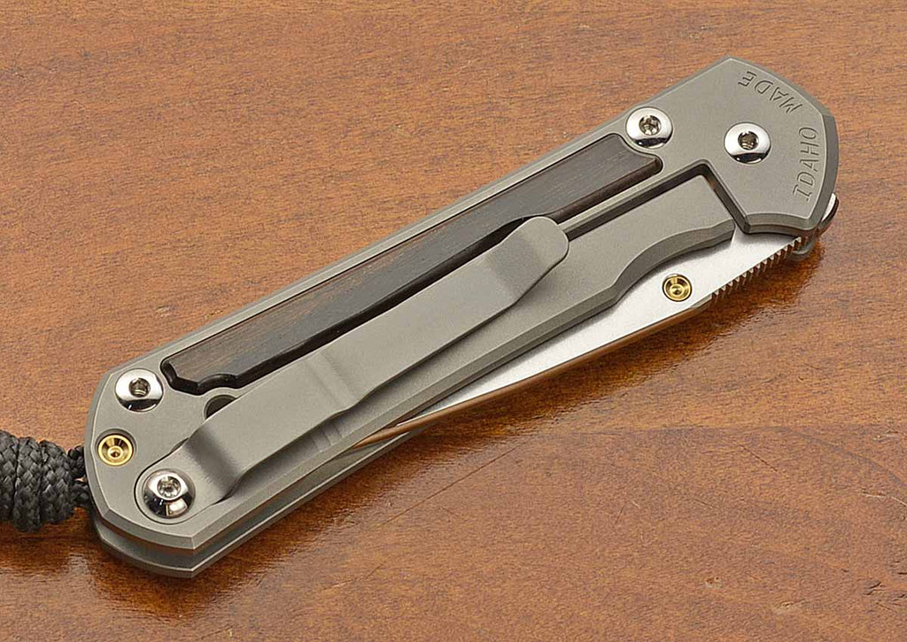 Small Sebenza 31 Drop Point Ebony Inlay MagnaCut
