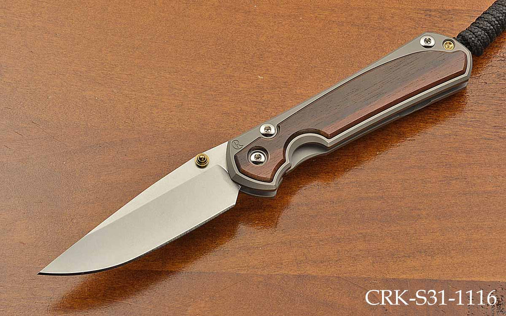 Small Sebenza 31 Drop Point Ebony Inlay MagnaCut