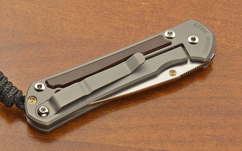 Small Sebenza 31 Drop Point Ebony Inlay MagnaCut