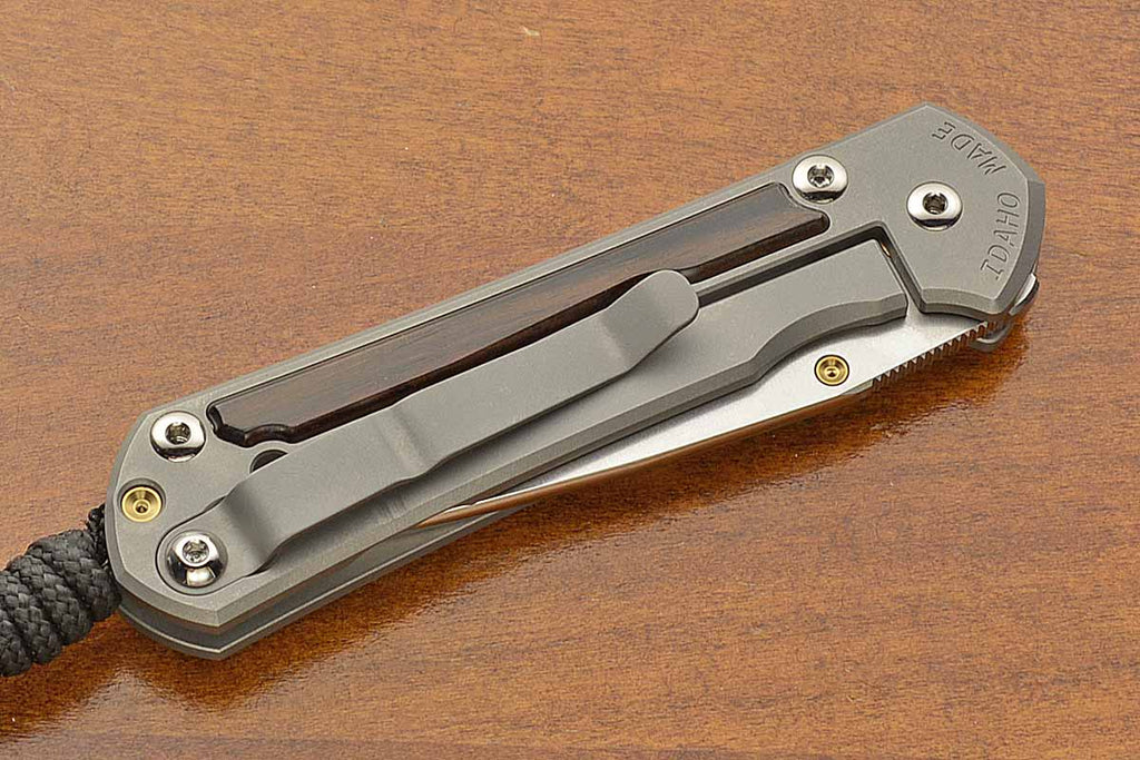 Small Sebenza 31 Drop Point Ebony Inlay MagnaCut