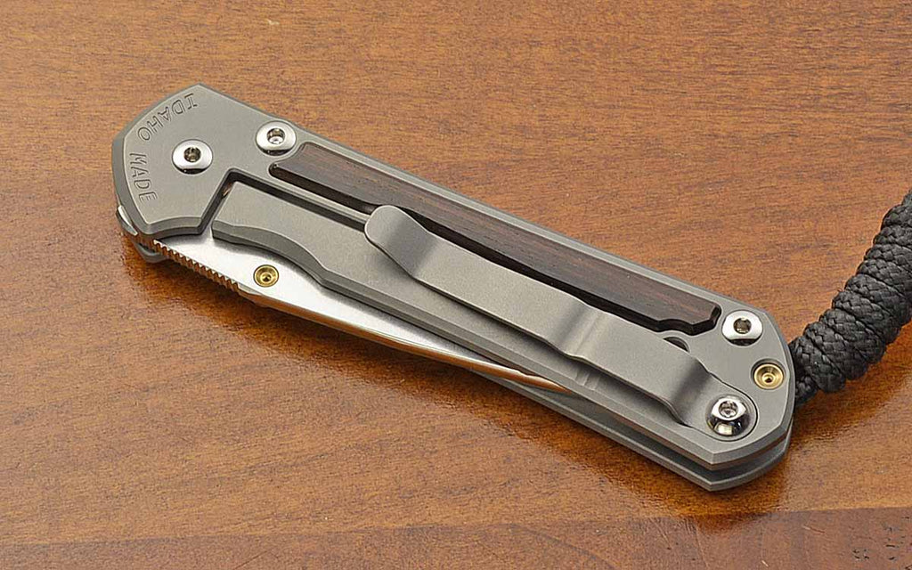 Small Sebenza 31 Drop Point Ebony Inlay Left Hand MagnaCut