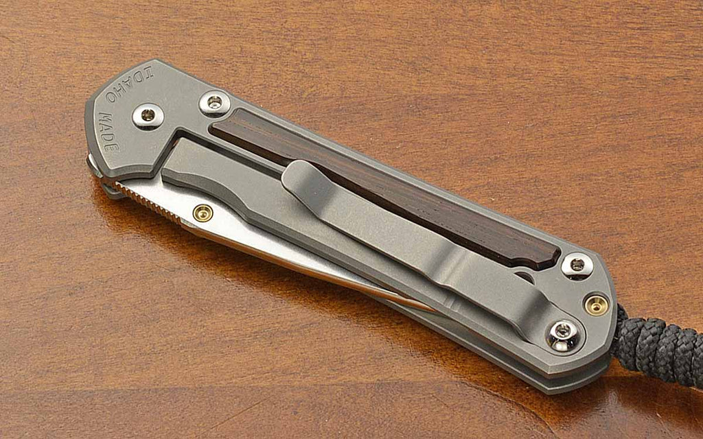 Small Sebenza 31 Drop Point Ebony Inlay Left Hand MagnaCut