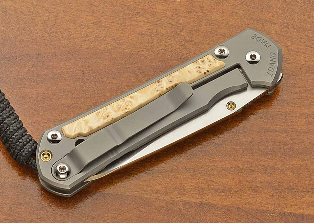 Small Sebenza 31 Insingo Box Elder Inlay MagnaCut