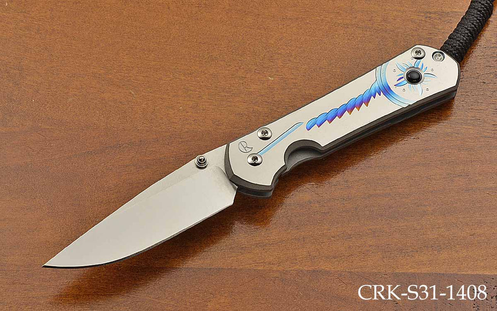 Small Sebenza 31 Unique Graphic Magnacut Onyx Inlay