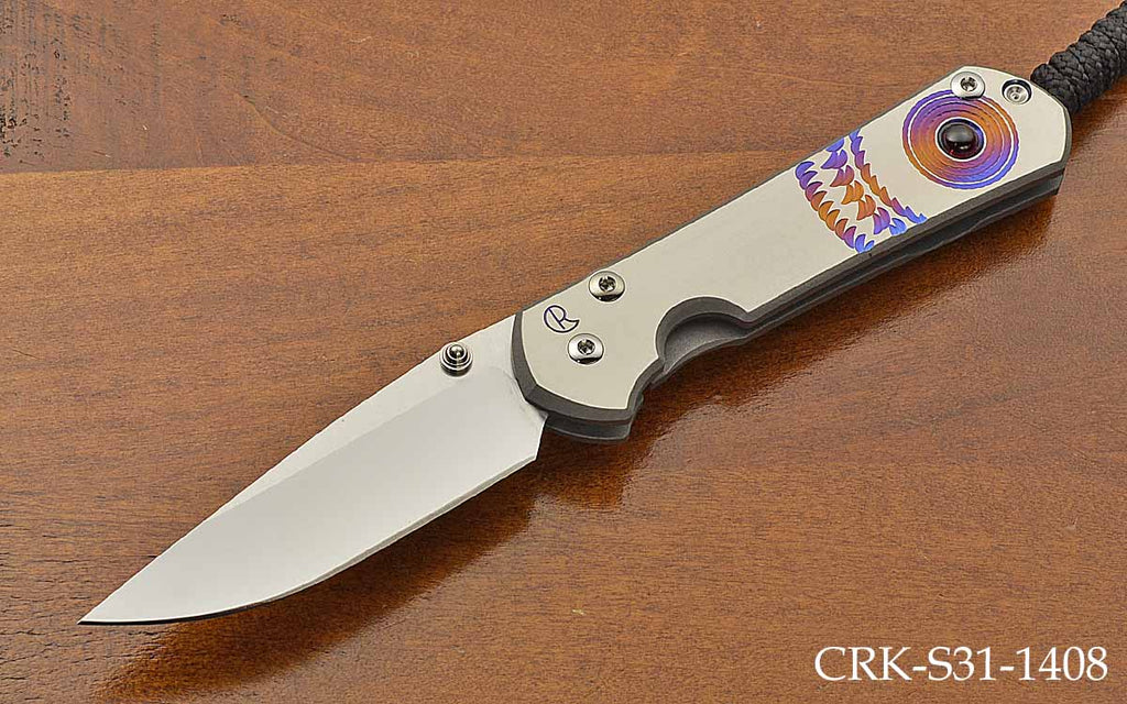 Small Sebenza 31 Unique Graphic Magnacut Almandine Inlay