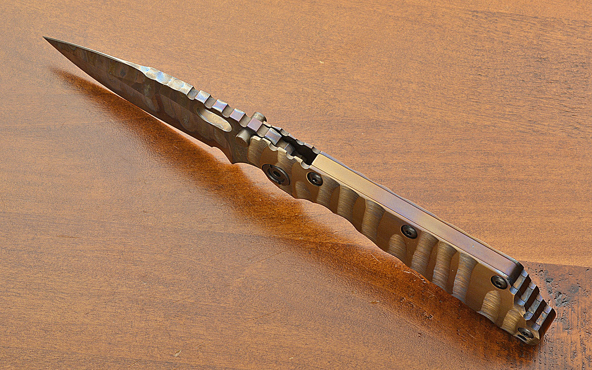 Mick Strider Custom SMF Full Titanium Nightmare Grind – Nordic Knives