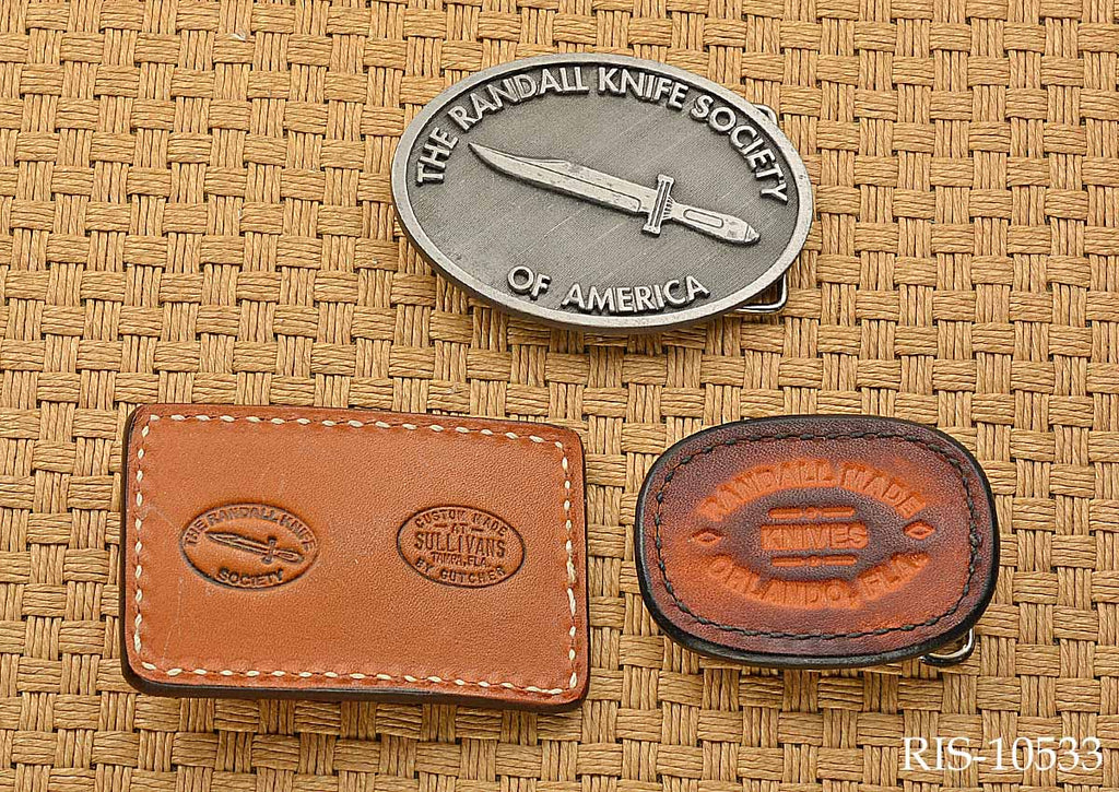 Assorted Randall Made Knives Belt Buckles