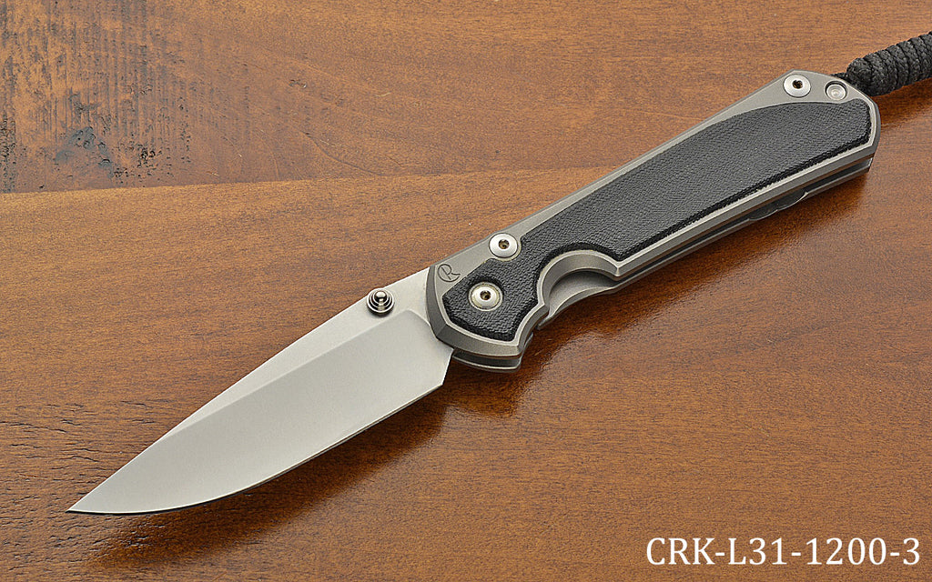 Pre-Owned Large Sebenza 31 Drop Point Black Canvas Inlay