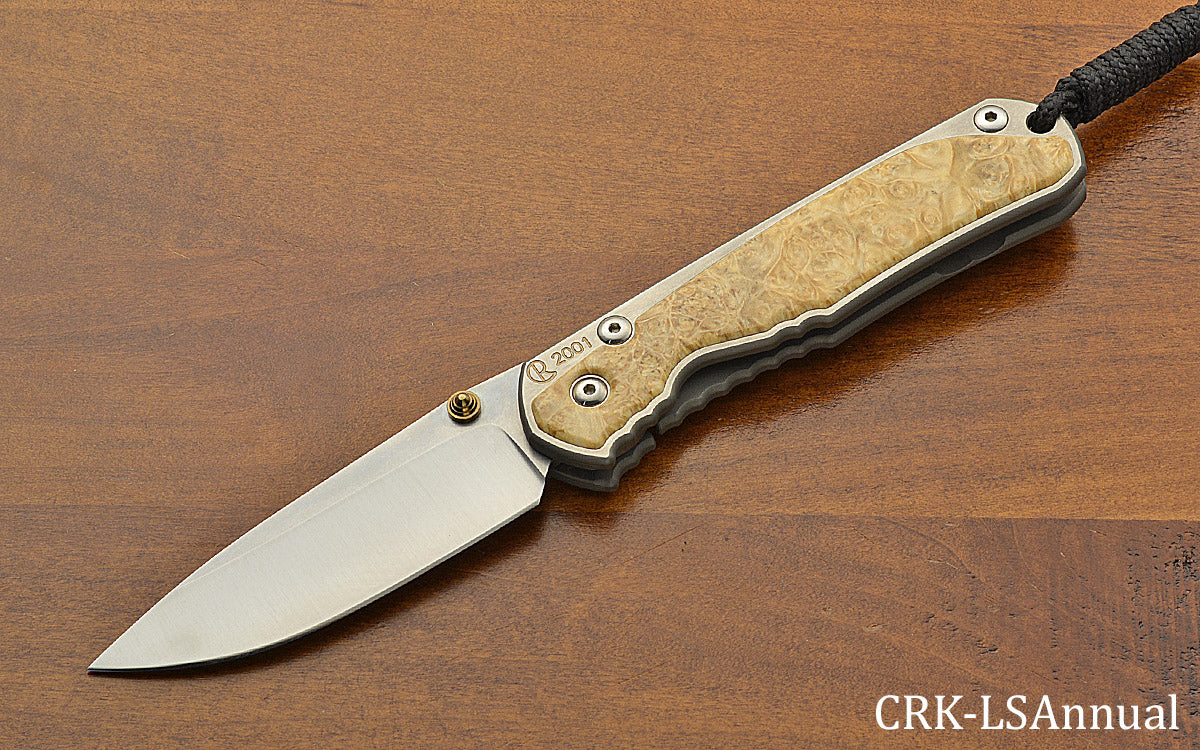 2001 Annual Large Sebenza Box Elder Inlay – Nordic Knives