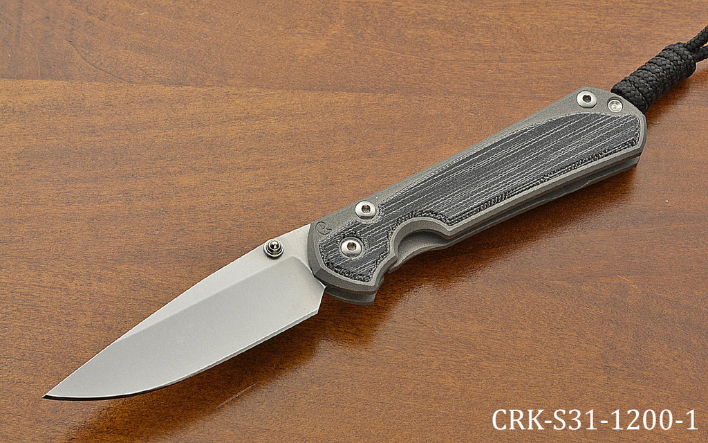 Pre-Owned Small Sebenza 31 Drop Point Black Canvas Inlay