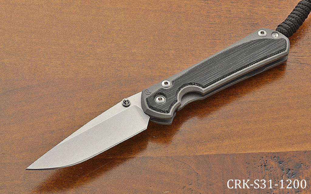 Small Sebenza 31 Drop Point Black Canvas Inlay MagnaCut