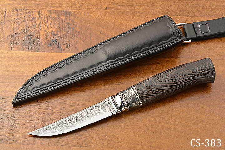 Scandinavian Damascus Straight Knife