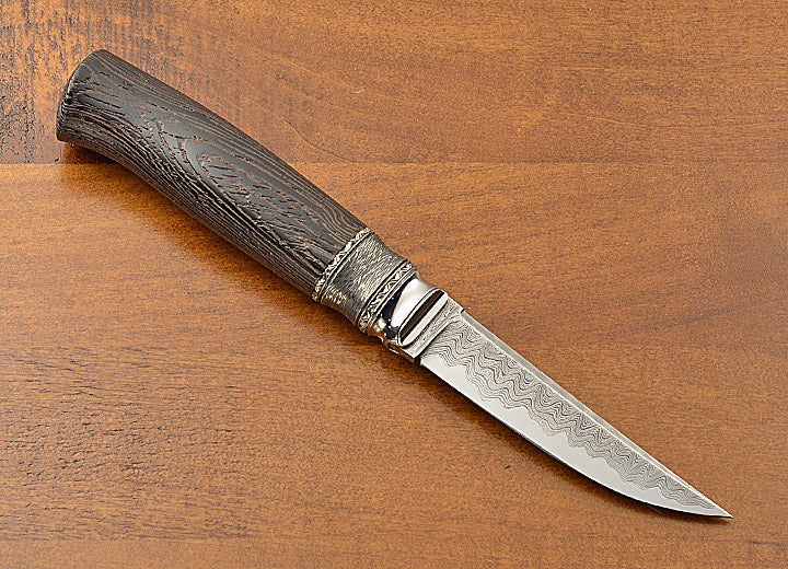 Scandinavian Damascus Straight Knife