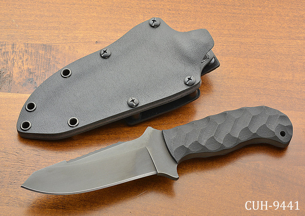 Utility Knife - Sculpted Black Micarta